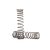 Traxxas  Spring, shock, 139mm (natural finish) (GTR) (progressive, 1.146 rate, green stripe) (2)