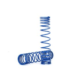   Traxxas  Spring, shock, rear (blue) (GTR) (progressive, 1.042 rate) (2)