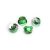 Traxxas Nuts, 5mm flanged nylon locking (aluminum, green-anodized, serrated) (4)