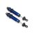 Traxxas Shocks, GTR, 134mm, aluminum (blue-anodized) (fully assembled w/o springs) (front, threaded) (2)