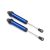Traxxas Shocks, GTR, 134mm, aluminum (blue-anodized) (fully assembled w/o springs) (front, no threads) (2)