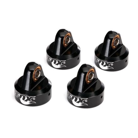 Traxxas  Shock caps, aluminum (black-anodized), Fox® Shocks (4)