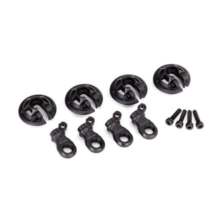 Traxxas Spring retainers, lower (captured) (4)/ 2.5x10 CS (4)