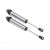 Traxxas Shocks, GTR, 160mm, silver aluminum (fully assembled w/o springs) (rear, no threads) (2)