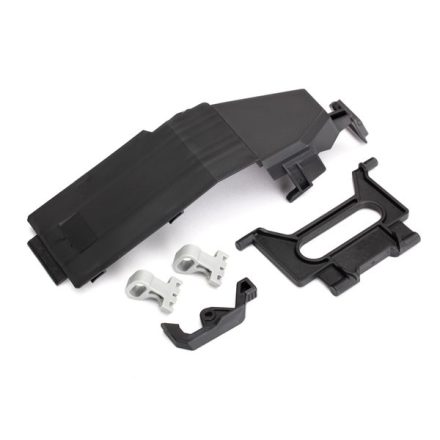 Traxxas Battery door/ battery strap/ retainers (2)/ latch