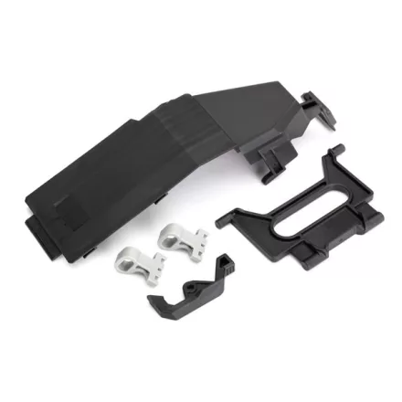 Traxxas Battery door/ battery strap/ retainers (2)/ latch