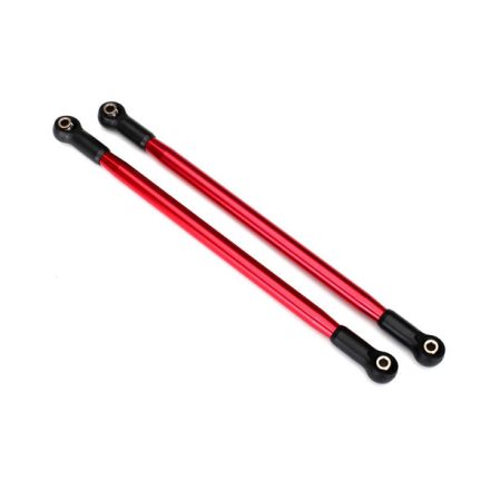 Traxxas Suspension link, rear (upper) (aluminum, red-anodized) (10x206mm, center to center) (2) (assembled with hollow balls)