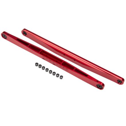 Traxxas Trailing arm, aluminum (red-anodized) (2) (assembled with hollow balls)