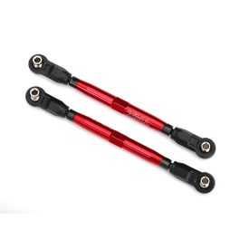   Traxxas Toe links, front, Unlimited Desert Racer® (TUBES red-anodized, 7075-T6 aluminum, stronger than titanium) (102mm) (2) (assembled with rod ends and hollow balls)/ aluminum wrench, 7mm (1)