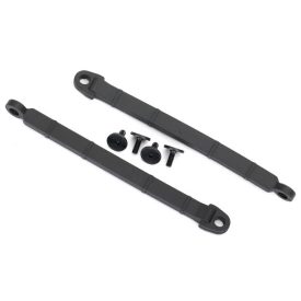   Traxxas Limit strap, rear suspension (2)/ 3x8 flat-head screw (4)