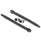 Traxxas Limit strap, rear suspension (2)/ 3x8 flat-head screw (4)