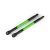 Traxxas Push rods, aluminum (green-anodized), heavy duty (2) (assembled with rod ends and threaded inserts)