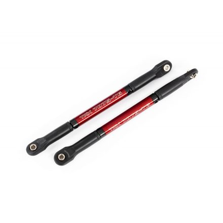 Traxxas Push rods, aluminum (red-anodized), heavy duty (2) (assembled with rod ends and threaded inserts)
