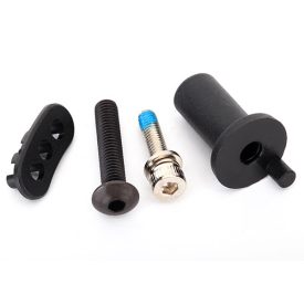   Traxxas Motor mount hinge post/ fixed gear adapter/ 5x25mm BCS (1)/ 4x16mm CS with split and flat washer (1)