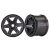 Traxxas Wheels, 3.8" (black) (2) (17mm splined)