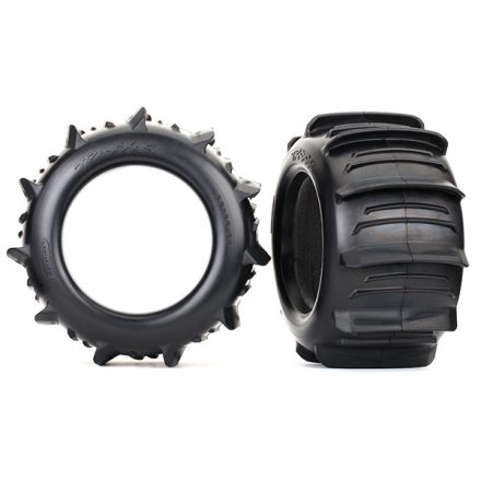Traxxas Tires, paddle 3.8” (2)/ foam inserts (2)