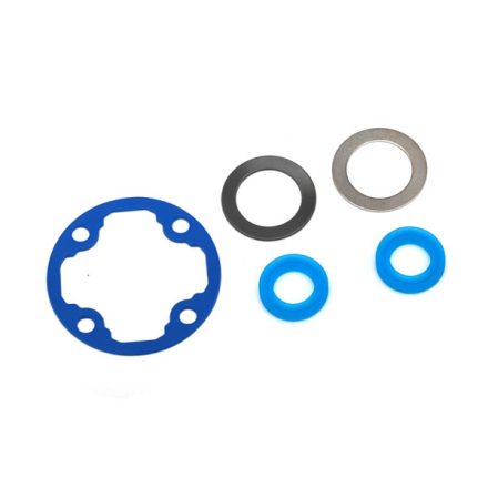 Traxxas Differential gasket/ x-rings (2)/ 12.2x18x0.5 metal washer (1)/ 12.2x18x0.5 PTFE-coated washer (1)