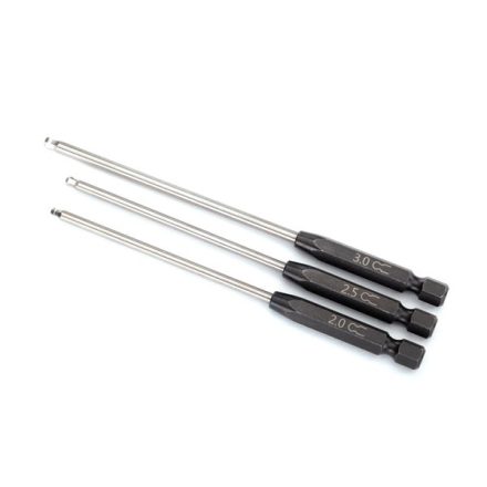 Traxxas Speed Bit Set, hex driver, 3-piece ball-end (2.0mm, 2.5mm, 3.0mm), 1/4" drive