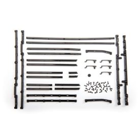   Traxxas Side trim, left & right (black)/ side trim retainers (8)/ door handles, left, right, & rear/ door handle mount/ 1.6x5 BCS (self-tapping) (42)