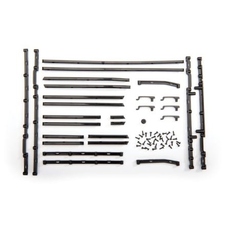 Traxxas Side trim, left & right (black)/ side trim retainers (8)/ door handles, left, right, & rear/ door handle mount/ 1.6x5 BCS (self-tapping) (42)