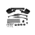 Traxxas Mirrors, side, black (left & right)/ o-rings (4)/ windshield wipers, left, right, & rear/ wiper retainers (2)/ body clips (4)/ 1.6x5 BCS (self-tapping) (3)