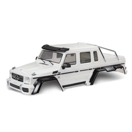 Traxxas Body, Mercedes-Benz® G 63®, complete (pearl white) (includes grille, side mirrors, door handles, & windshield wipers)