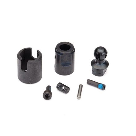 Traxxas Output drive, transmission or differential (pin retainer (1)/ drive cup (1)/ drive ball (1)/ center ball (1)/ drive pin (1)/ 3x10 screw pin (1)/ cross pin (black) (1)/ 2.5x6 CS