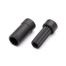   Traxxas Half shafts, center (internal splined, extra short (1)/ external splined, extra short (1)) (plastic parts only)