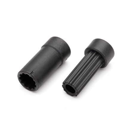 Traxxas Half shafts, center (internal splined, extra short (1)/ external splined, extra short (1)) (plastic parts only)