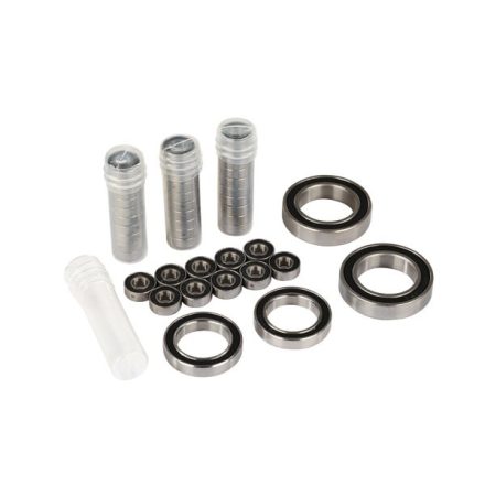Traxxas Ball bearing set, TRX-4® Traxx™, black rubber sealed, stainless (contains 5x11x4 (40), 20x32x7 (2), & 17x26x5 (2) bearings/ 5x11x.5mm PTFE-coated washers (40)) (for 1 pair of front or rear tra
