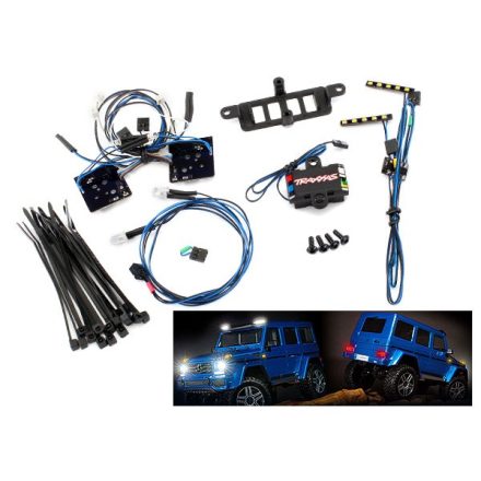 Traxxas LED light set (contains headlights, tail lights, roof lights, and distribution block) (fits #8811 or #8825 body, requires #8028 power supply)