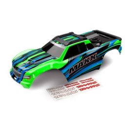 Traxxas Body, Maxx®, green (painted)/ decal sheet