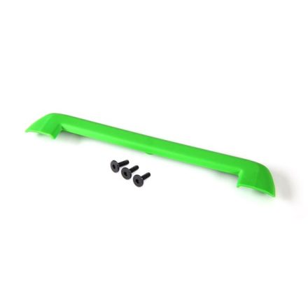 Traxxas Tailgate protector, green/ 3x15mm flat-head screw (4)