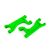 Traxxas Suspension arms, upper, green (left or right, front or rear) (2)