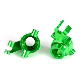   Traxxas Steering blocks, 6061-T6 aluminum (green-anodized), left & right