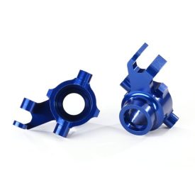   Traxxas Steering blocks, 6061-T6 aluminum (blue-anodized), left & right