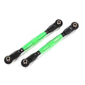  Traxxas Toe links, front (TUBES green-anodized, 7075-T6 aluminum, stronger than titanium) (88mm) (2)/ rod ends, rear (4)/ rod ends, front (4)/ aluminum wrench (1)