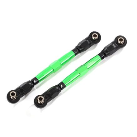 Traxxas Toe links, front (TUBES green-anodized, 7075-T6 aluminum, stronger than titanium) (88mm) (2)/ rod ends, rear (4)/ rod ends, front (4)/ aluminum wrench (1)