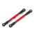Traxxas Toe links, front (TUBES red-anodized, 7075-T6 aluminum, stronger than titanium) (88mm) (2)/ rod ends, rear (4)/ rod ends, front (4)/ aluminum wrench (1)