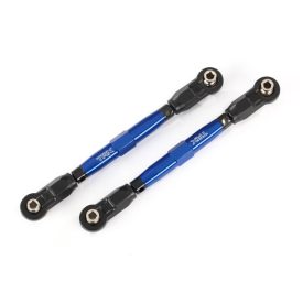   Traxxas Toe links, front (TUBES blue-anodized, 7075-T6 aluminum, stronger than titanium) (88mm) (2)/ rod ends, rear (4)/ rod ends, front (4)/ aluminum wrench (1)