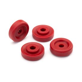 Traxxas Wheel washers, red (4)