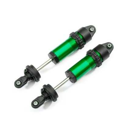 Traxxas Shocks, GT-Maxx®, aluminum (green-anodized) (fully assembled w/o springs) (2)