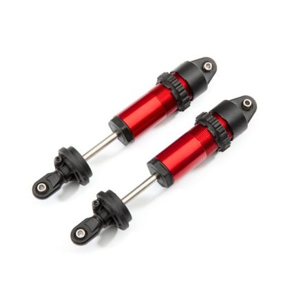 Traxxas Shocks, GT-Maxx®, aluminum (red-anodized) (fully assembled w/o springs) (2)