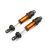 Traxxas Shocks, GT-Maxx®, aluminum (orange-anodized) (fully assembled w/o springs) (2)
