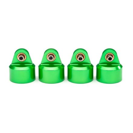 Traxxas Shock caps, aluminum (green-anodized), GT-Maxx® shocks (4)