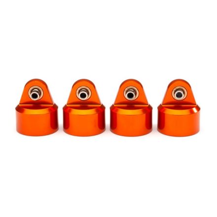 Traxxas Shock caps, aluminum (orange-anodized), GT-Maxx® shocks (4)