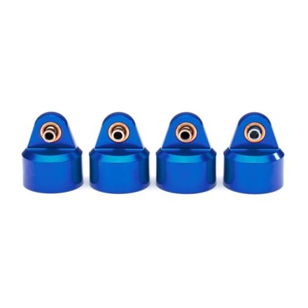 Traxxas Shock caps, aluminum (blue-anodized), GT-Maxx® shocks (4)