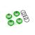 Traxxas Spring retainer (adjuster), green-anodized aluminum, GT-Maxx® shocks (4) (assembled with o-ring)
