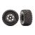 Traxxas Tires & wheels, assembled, glued (black wheels, Maxx® All-Terrain tires, foam inserts) (2) (17mm splined) (TSM® rated)