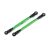 Traxxas Toe links, front (TUBES green-anodized, 6061-T6 aluminum) (2) (for use with #8995 WideMaxx™ suspension kit)